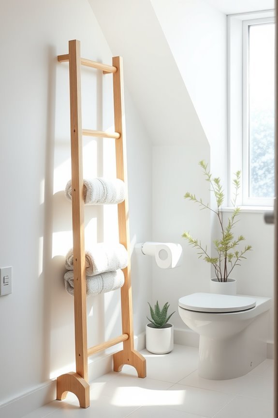 stylish and functional towel ladder