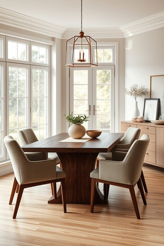 stylish and inviting dining