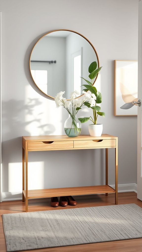 stylish and organized entryway
