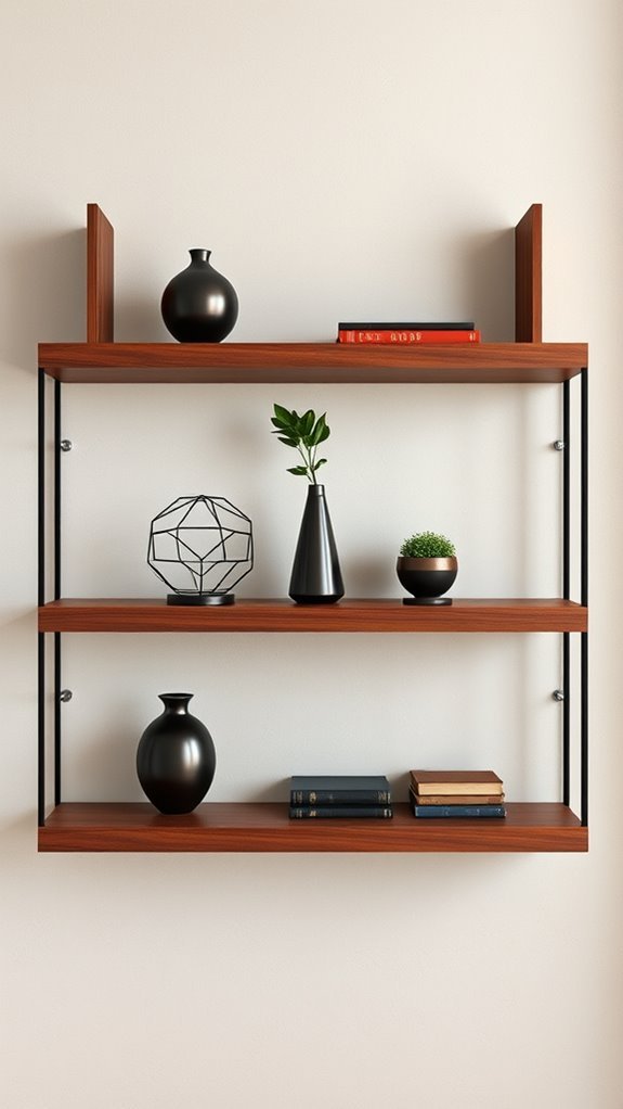stylish and practical shelving
