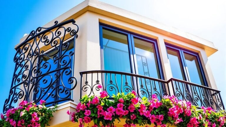 stylish and secure balcony grills