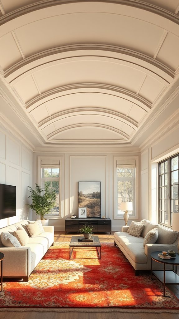 stylish architectural ceiling trim