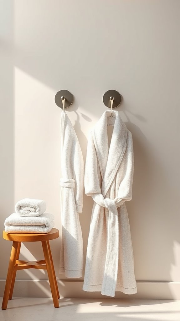stylish bathrobe hook options