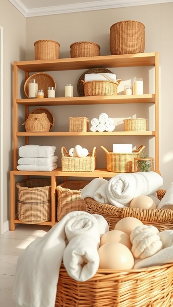 stylish bathroom organization solution