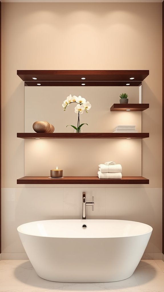 stylish bathroom storage solution
