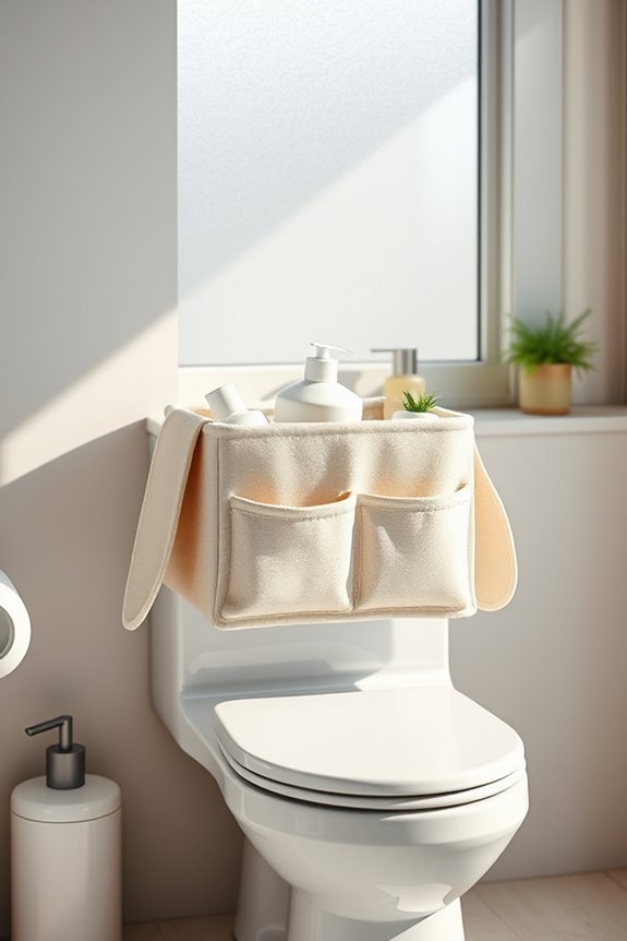 stylish bathroom storage solution
