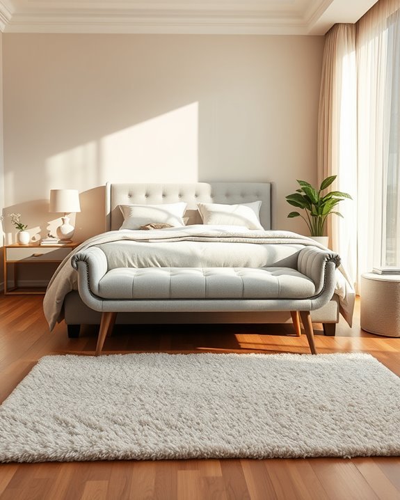 stylish bench or ottoman