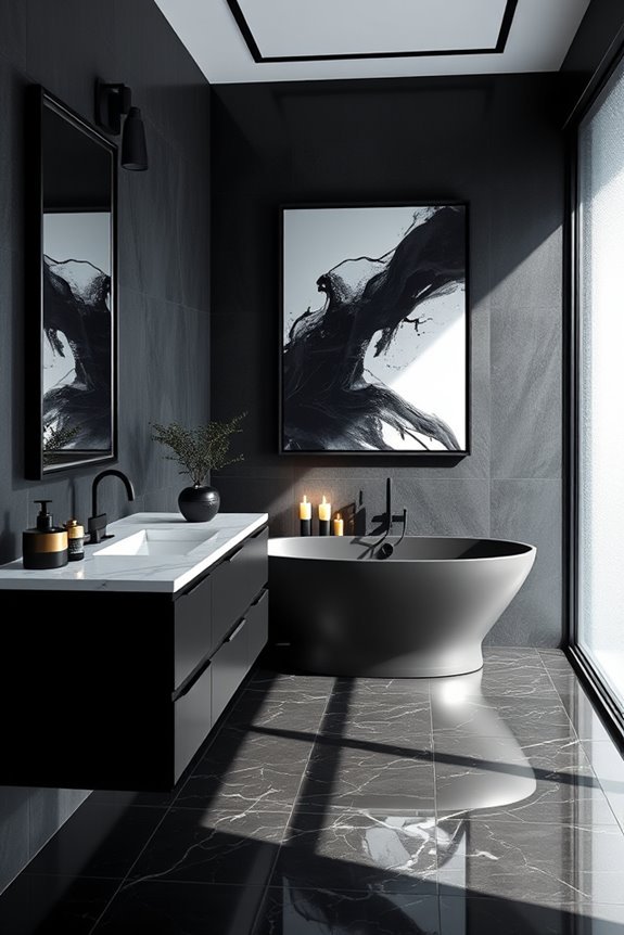 stylish black artwork transformation