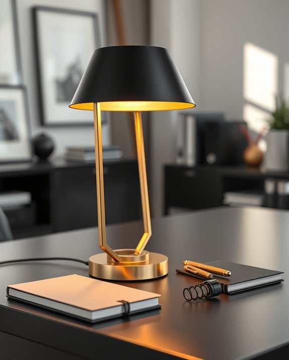 stylish black gold lamps