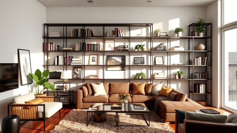 stylish black shelves storage