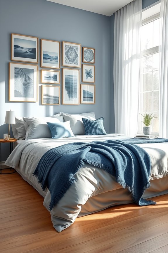 stylish blue and grey gallery