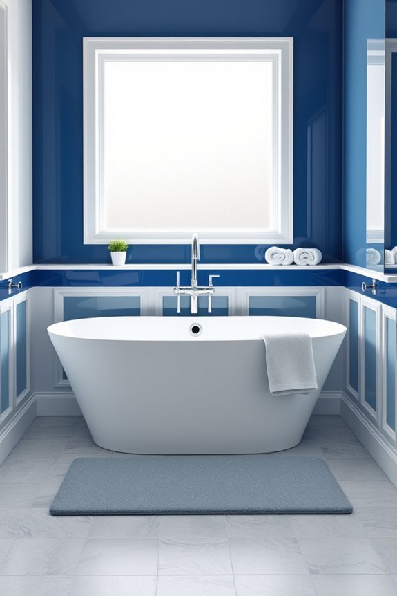 stylish blue wainscoting options