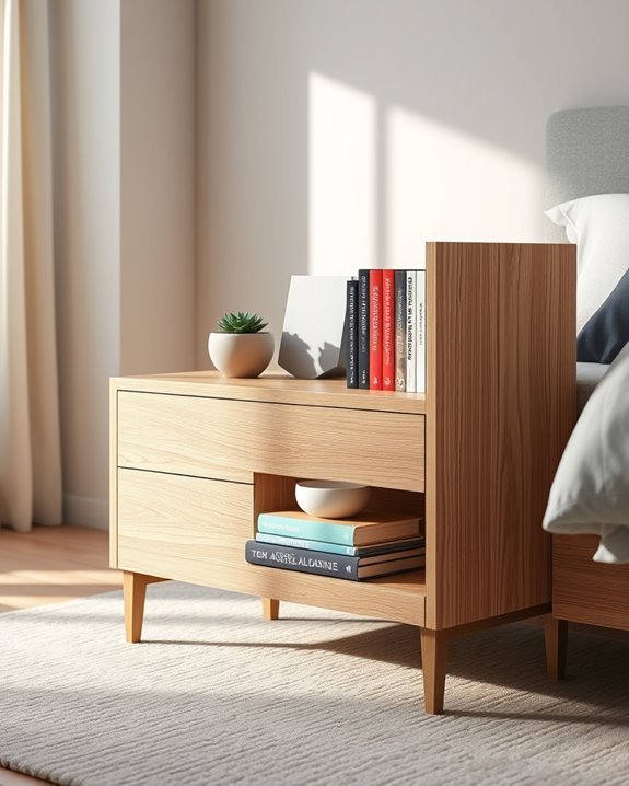 stylish bookshelf nightstands solution