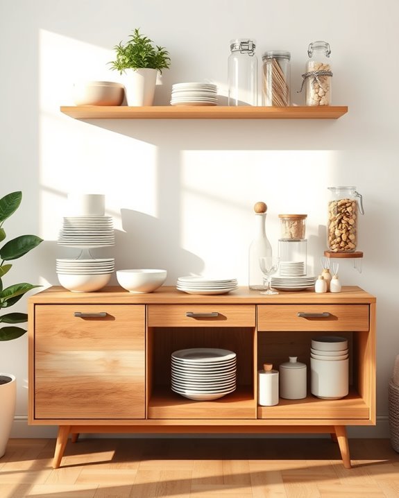 stylish buffet for small spaces
