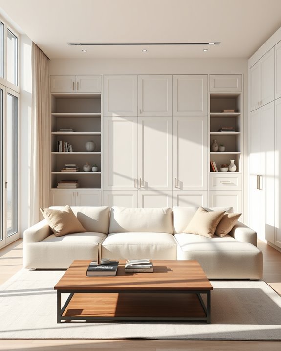 stylish built in family seating