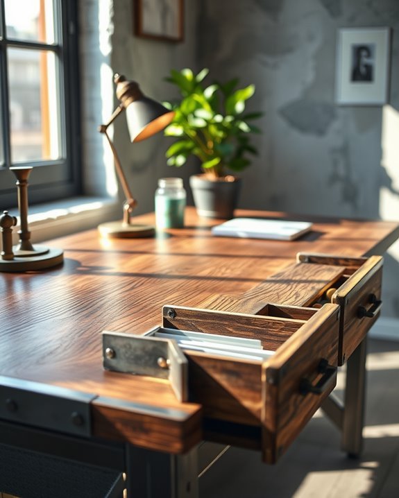stylish cargo desk organization