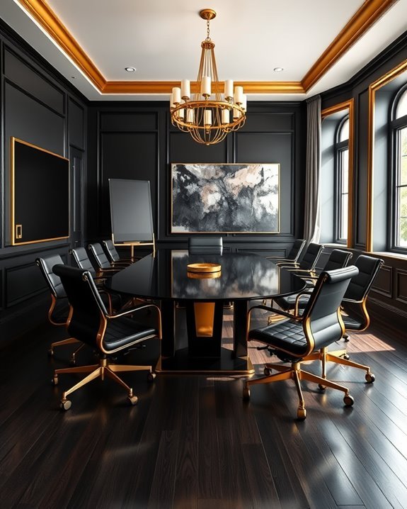 stylish collaborative meeting space