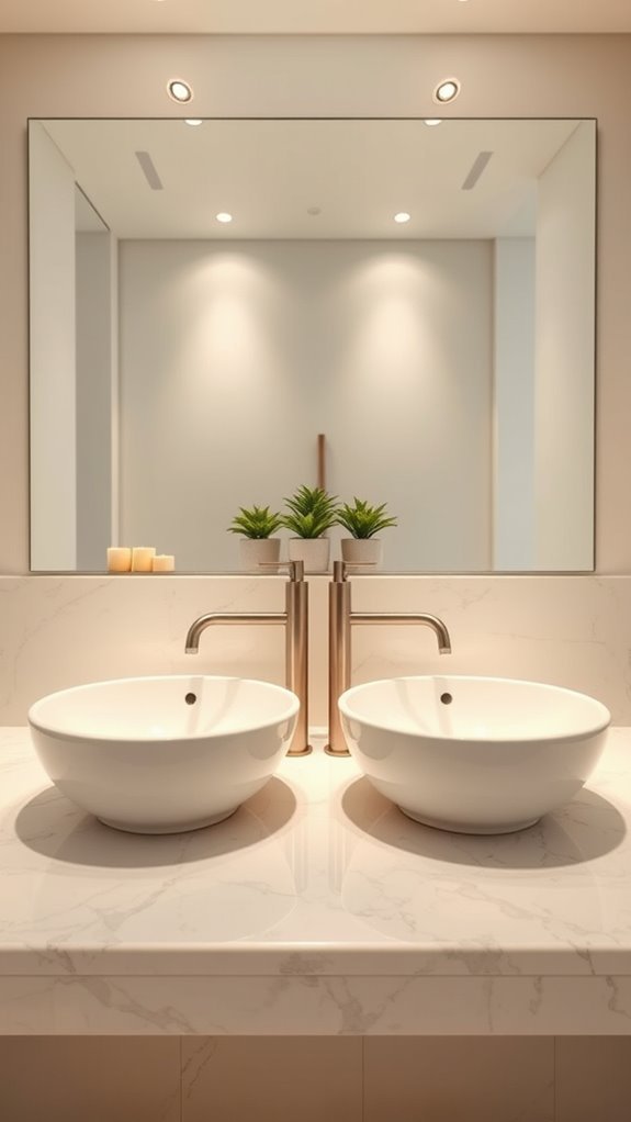 stylish dual sink convenience