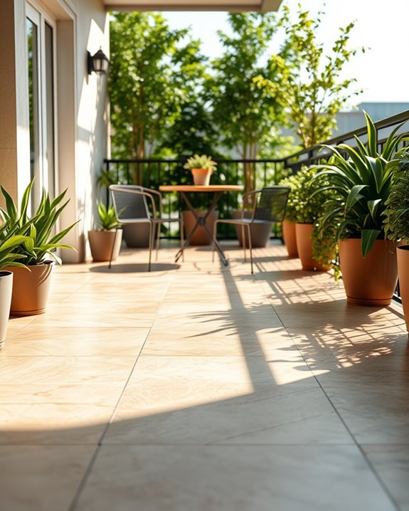 stylish durable balcony flooring