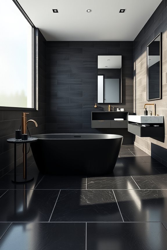 stylish durable black flooring