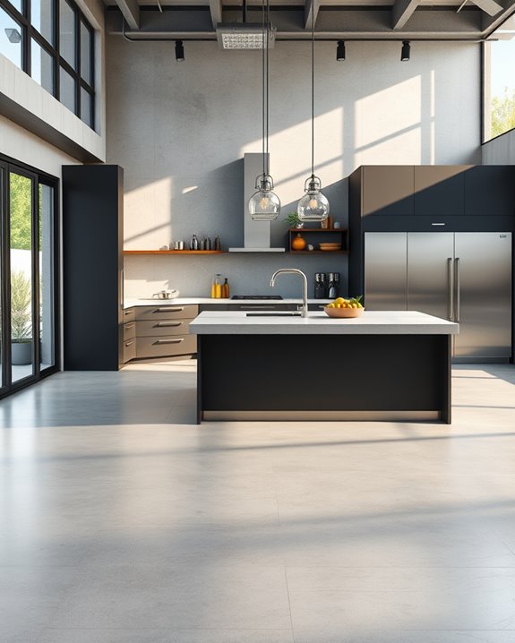 stylish durable concrete flooring