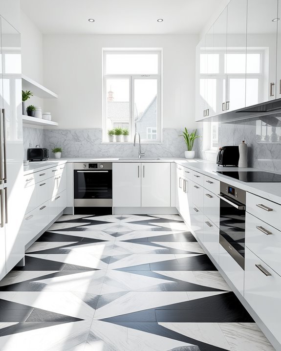 stylish durable kitchen flooring