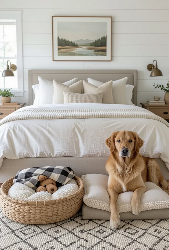 stylish durable pet friendly bedroom