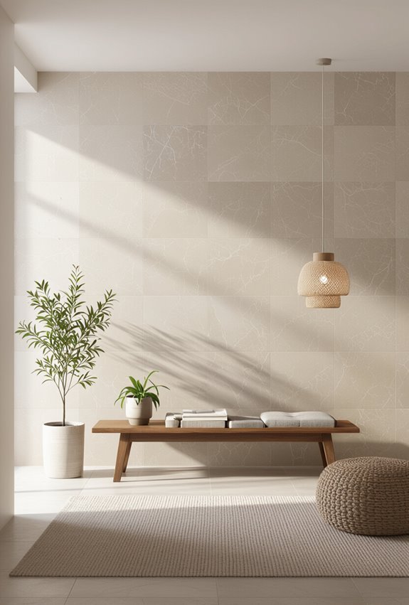 stylish durable tiled accentwalls