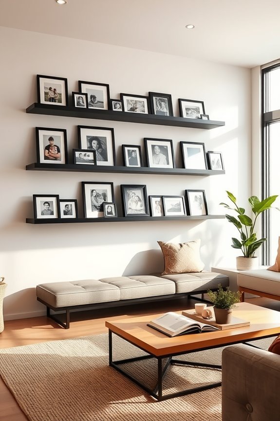 stylish family photo displays
