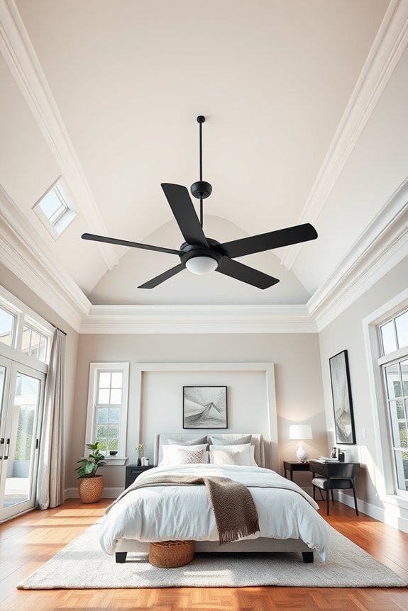 stylish fans for high ceilings