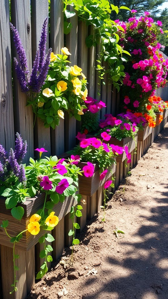 stylish fence planter options