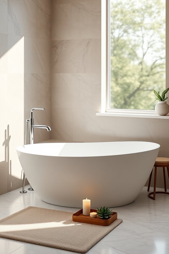 stylish freestanding bathtub accessories