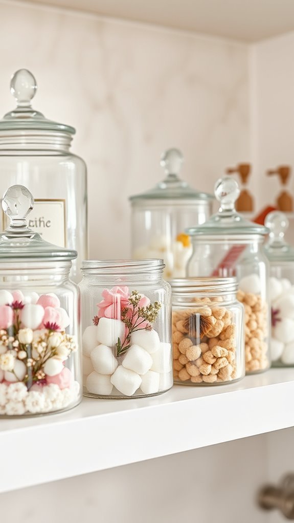 stylish functional bathroom storage
