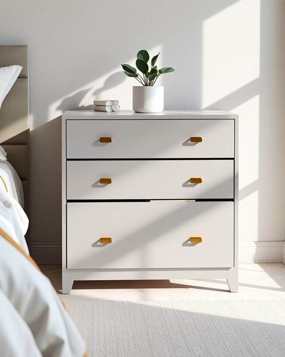 stylish functional contemporary nightstand