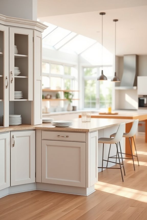 stylish functional corner cabinets