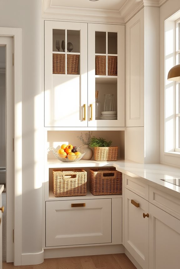stylish functional corner storage