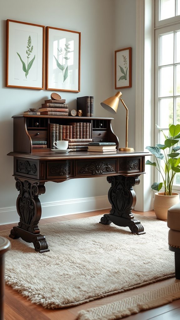 stylish functional desk organization