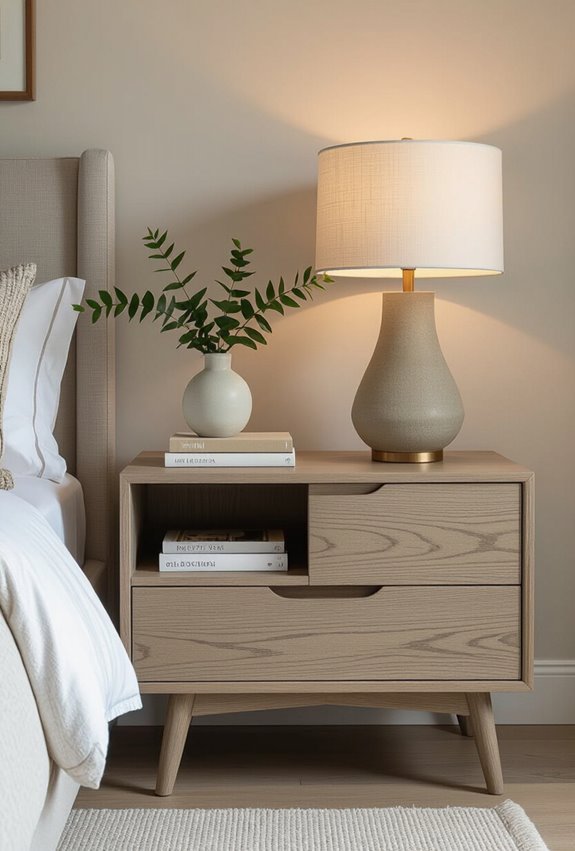stylish functional floating geometric nightstands