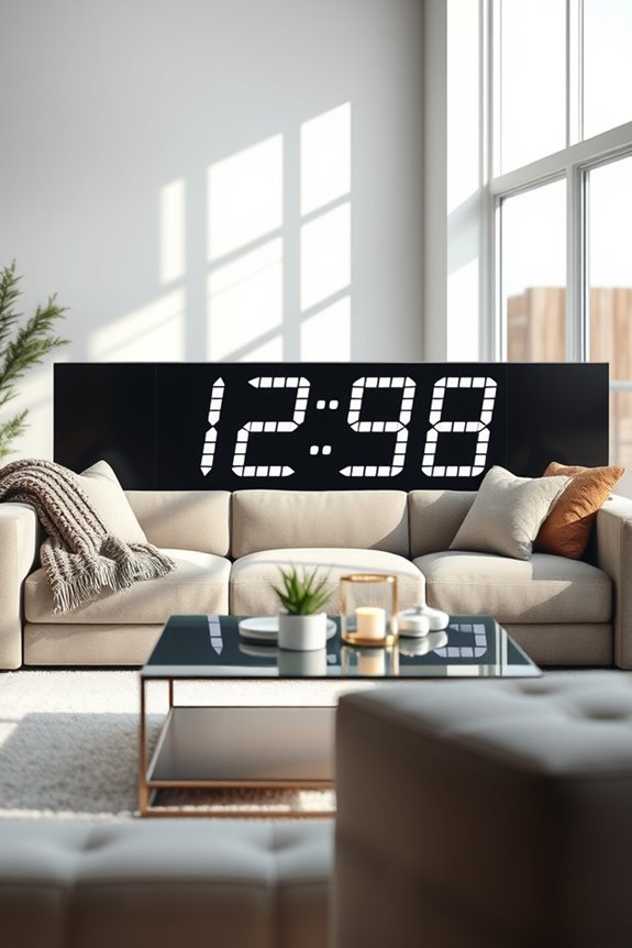 stylish functional large clocks