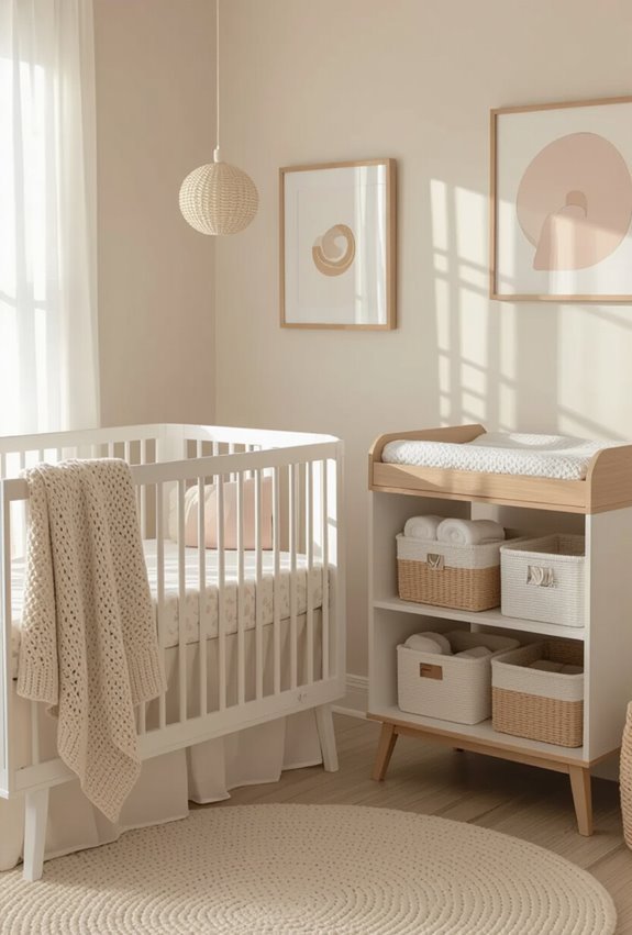 stylish functional nursery design