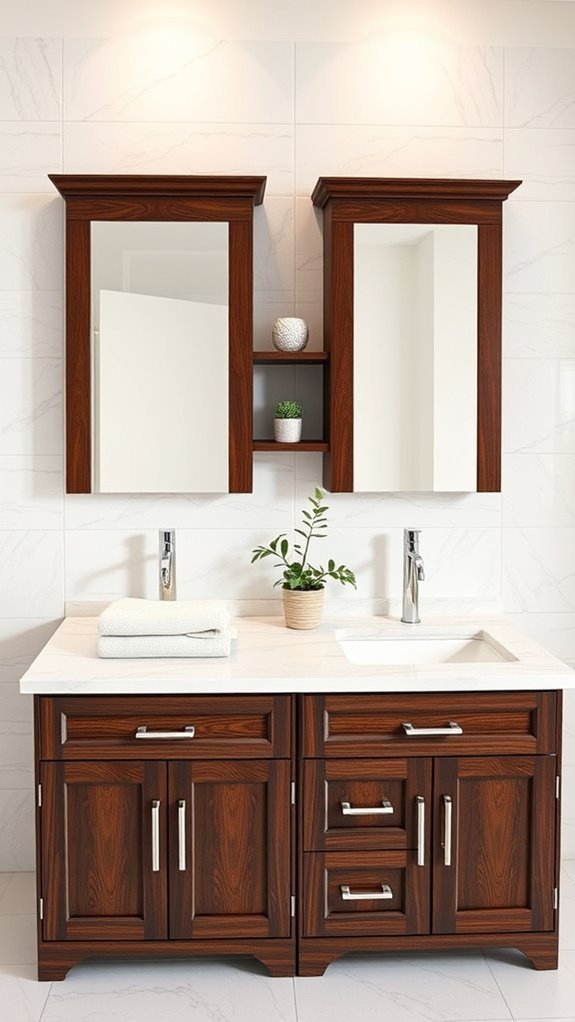 stylish functional shared bathrooms