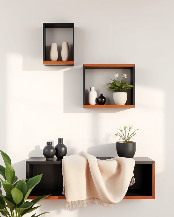 stylish functional shelving design