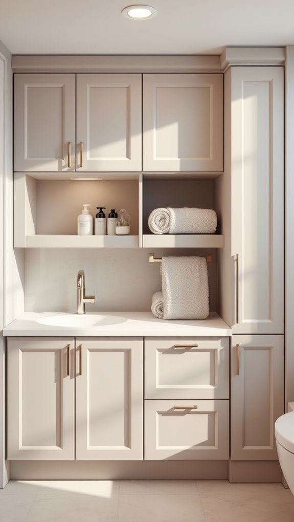 stylish functional towel cabinets