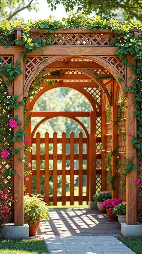 stylish garden entrance solution