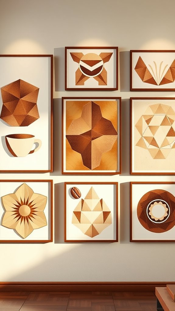 stylish geometric coffee decor