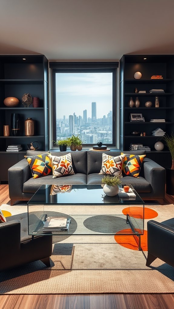 stylish geometric decor accents
