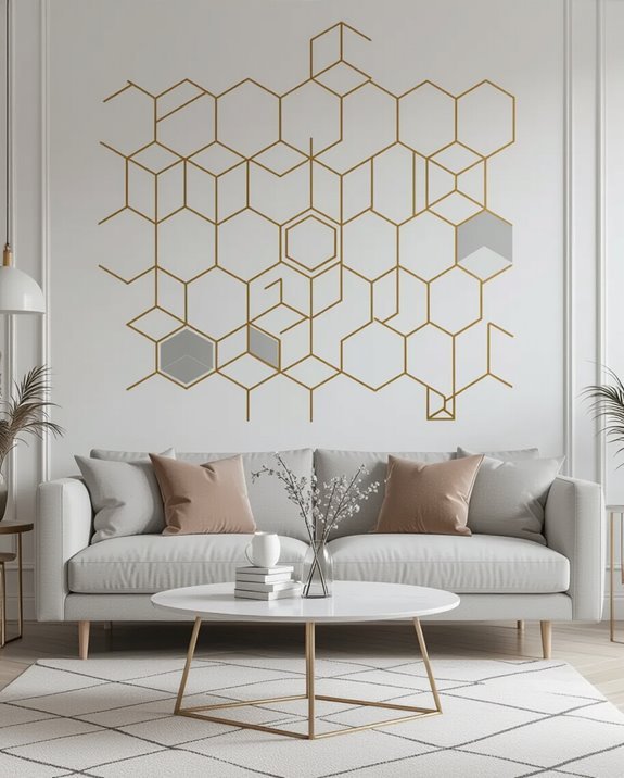 stylish geometric wall decals