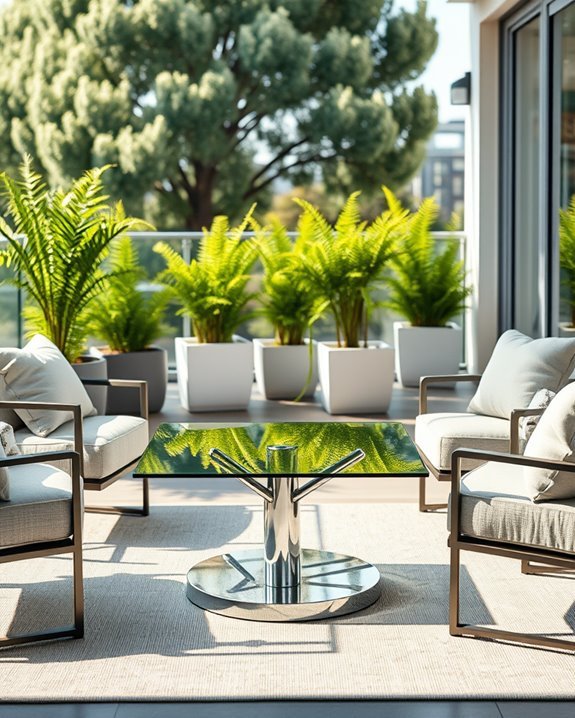 stylish glass coffee table