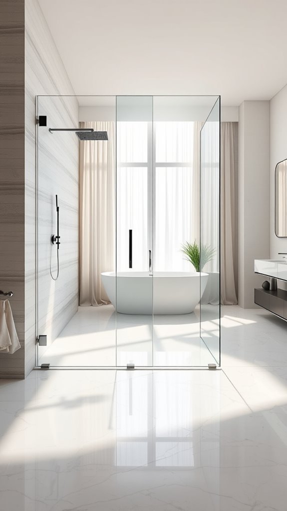 stylish glass shower options