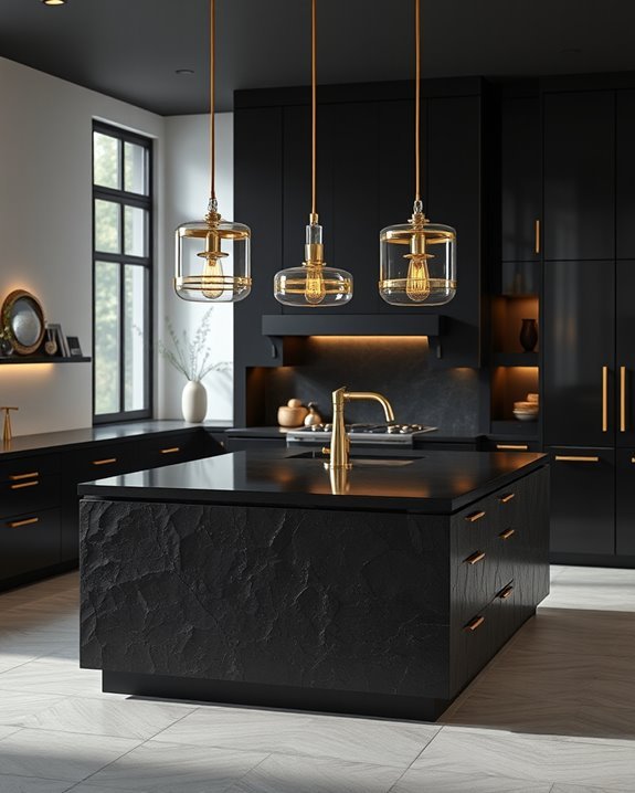 stylish gold pendant lighting